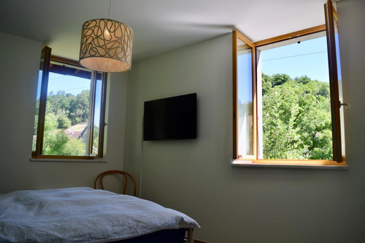 Spacious Apartment In Old Farm Close To Lac De Vouglans La Tour-du-Meix Eksteriør billede